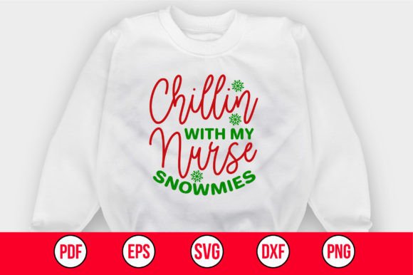 Chillin with My Nurse Snowmies SVG: A Charming Embroidery Design