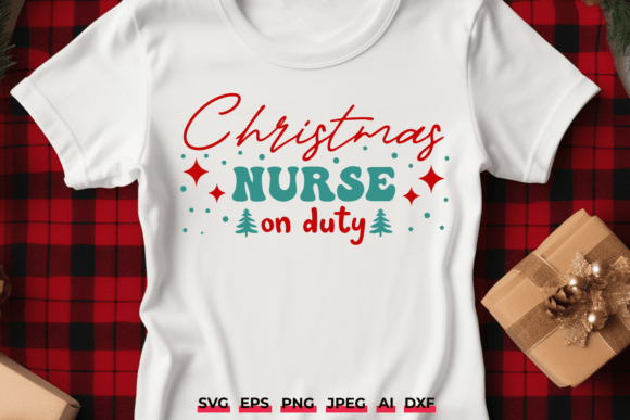 Christmas Nurse on Duty SVG: A Festive Embroidery Gem