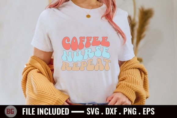 Coffee Nurse Repeat - A Versatile SVG Design