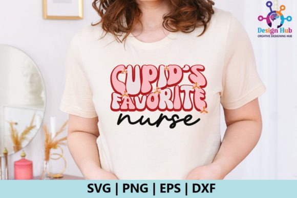Cupid’s Favorite Nurse Retro SVG: A Charming Embroidery Design