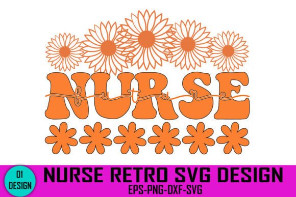Future Nurse - A Retro SVG Design for Embroidery