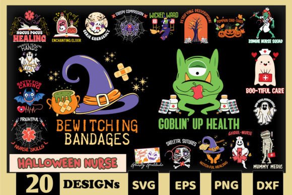 Halloween Nurse SVG Bundle: A Spooky yet Caring Touch