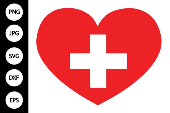 Heart Medical Cross SVG: A Versatile Design for Embroidery