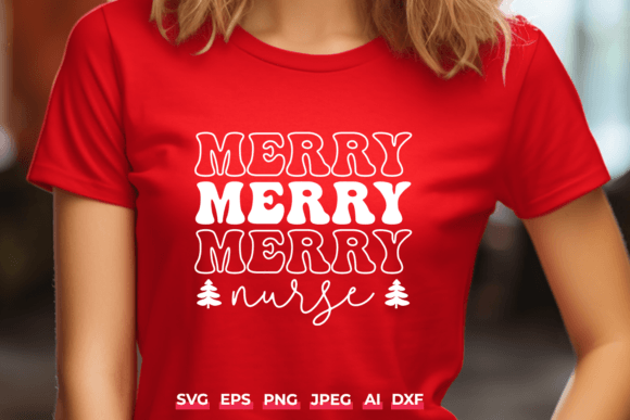 Merry Nurse Christmas SVG for Festive Embroidery