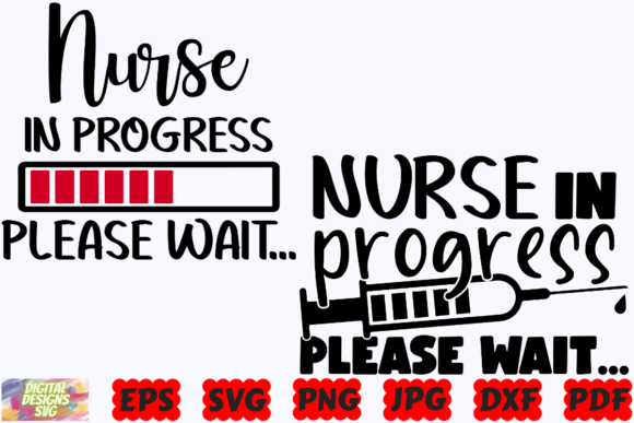 Nurse in Progress Please Wait SVG Nurse