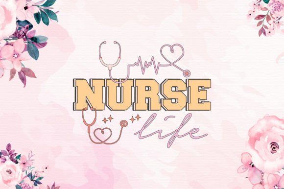 Retro Nurse Life SVG Sublimation Design