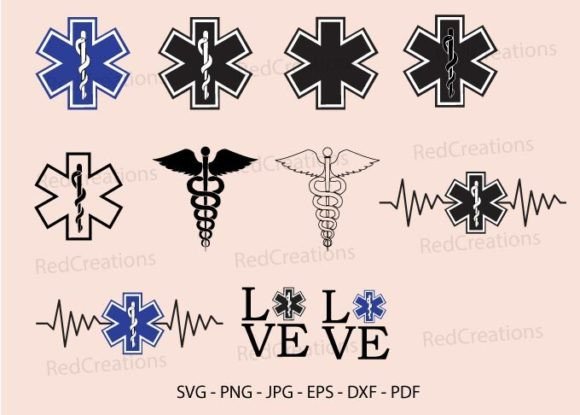 Star of Life Ambulance Medical Logo SVG